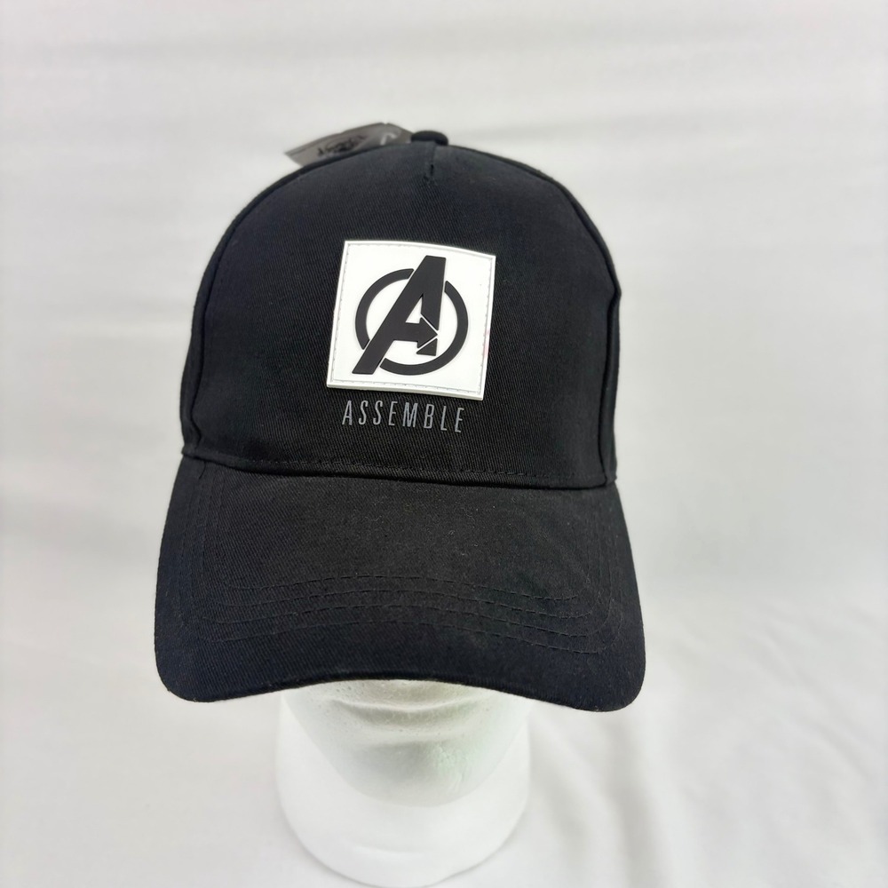 Marvel Avengers Assemble Baseball Cap Mens 59cm Disney Black Cotton Hat